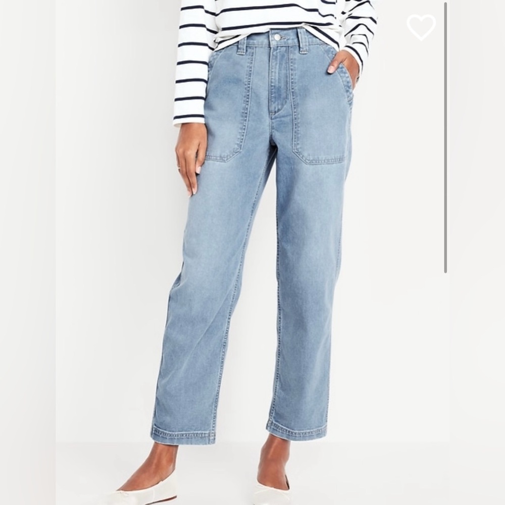 NWT Old Navy High-Waisted OGC Chino Denim Pants - Picture 2 of 10